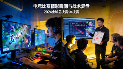 电竞比赛精彩瞬间与战术复盘画面